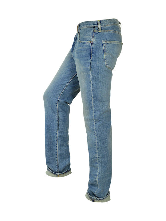 501 Original Ανδρικό Παντελόνι Τζιν με Relaxed Straight Εφαρμογή Μπλε