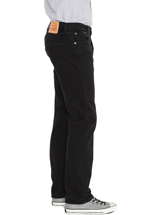501 Men's Jeans Pants with Regular Straight Fit Black