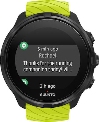 Suunto 9 50mm Smartwatch mit Pulsmesser (Lime)