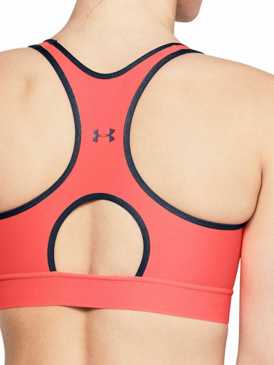 Under Armour Mid Femei Atletic Sutien sport Roșu