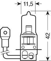 Lampa Lamps Car H3 Halogen 24V 70W 1pcs