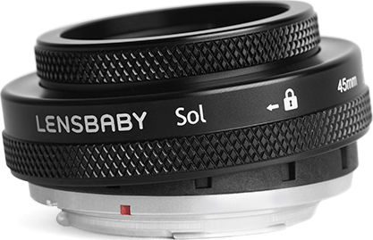 Lensbaby Obiectiv Foto Cadru Complet Sol 45 Standard Clătite Pentru Montaj Nikon F Negru