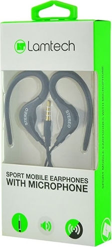 Lamtech Sport In-Ear Freihändig Kopfhörer mit Stecker 3.5mm Schwarz