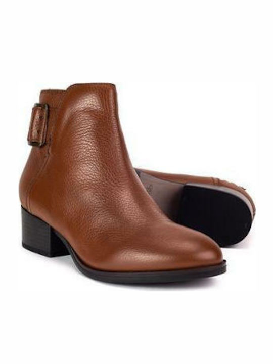 Clarks Elvina Dream Leather Women's Ankle Boots Tabac Brown