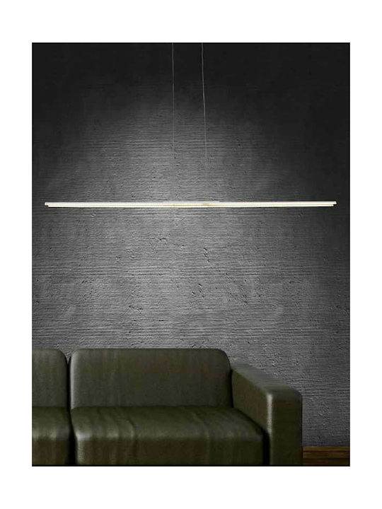 Home Lighting MD5940/2 Sirius Pendant Light LED Rail with Natural White Light Silver