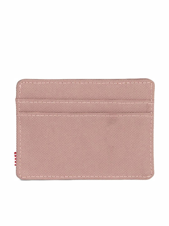 Charlie Small Fabric Women's Wallet Cards with RFID Pink
