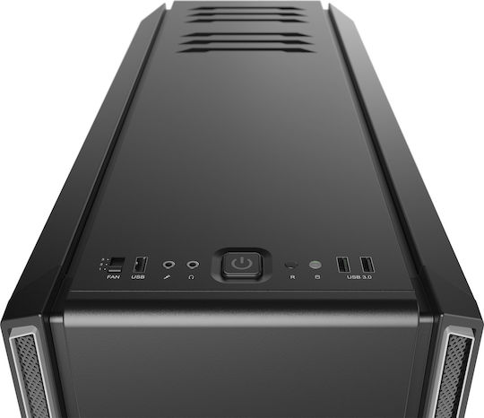 Be Quiet Silent Base 601 Window Gaming Midi Tower Κουτί Υπολογιστή Ασημί