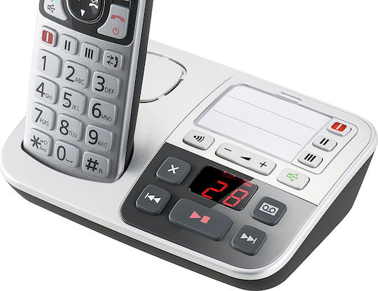 Panasonic KX-TGE520 Ασύρματο Τηλέφωνο Ασημί