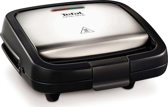 Tefal Croc Time SM 193 D Τοστιέρα για 2 Τοστ 700W Inox