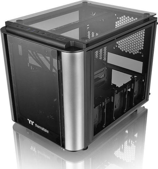 Thermaltake Level 20 VT Gaming Micro Tower Κουτί Υπολογιστή με Πλαϊνό Παράθυρο Μαύρο
