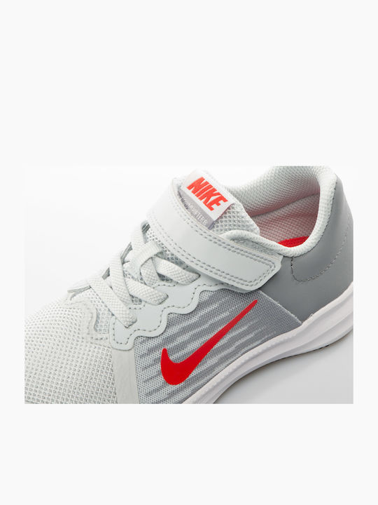 Downshifter Downshifter 8 Kids Sports Shoes Running with Hoop & Loop Closure Platinum / Habanero Red