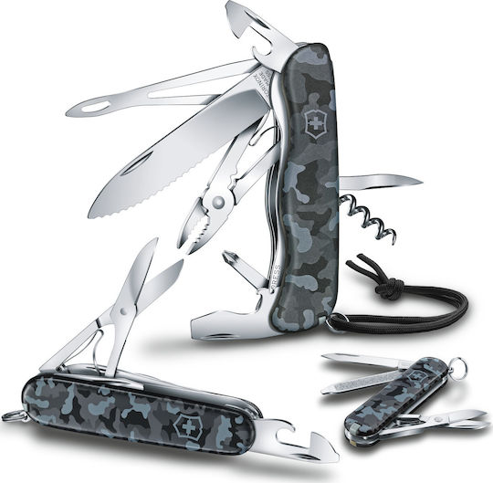 Victorinox Huntsman Швейцарско Армейско Ножче Син Камуфлаж