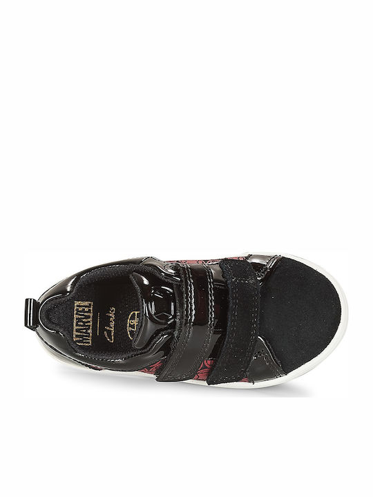 City Hero Kinder Sneakers Anatomisch mit Klettverschluss Schwarz