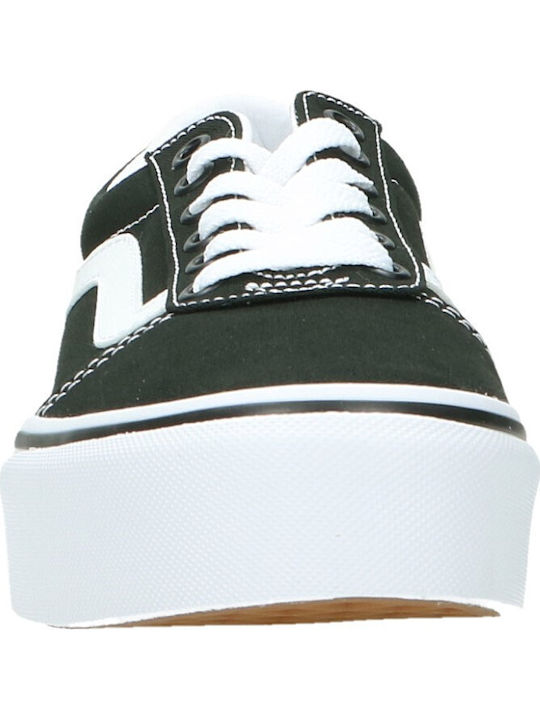 Ward Γυναικεία Flatforms Sneakers Μαύρα