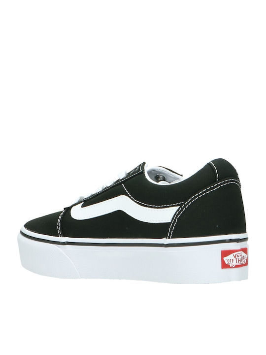 Ward Γυναικεία Flatforms Sneakers Μαύρα