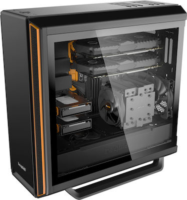 Be Quiet Silent Base 801 Gaming Midi Tower Κουτί Υπολογιστή με Πλαϊνό Παράθυρο Πορτοκαλί