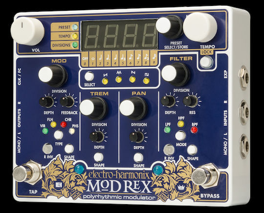 Electro-Harmonix Polyrhythmic Modulator Πετάλι Effect Flanger Ηλεκτρικής Κιθάρας, Ηλεκτρικού Μπάσου, Ηλεκτροακουστικών Οργάνων και Πλήκτρων & Synths