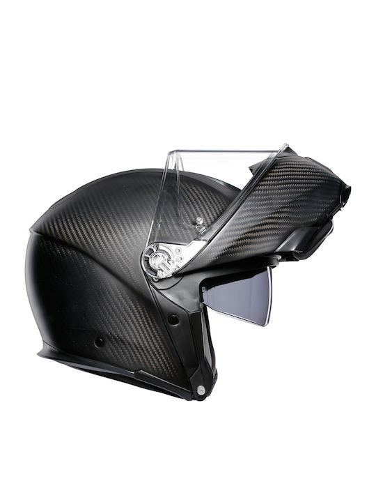 AGV Sportmodular Flip-Up με Sun Visor DOT / ECE 22.05 Matt Carbon