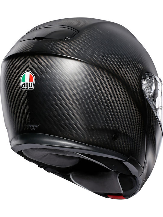 AGV Sportmodular Matt Carbon Κράνος Μηχανής Flip-Up DOT / ECE 22.05 1340gr με Pinlock και Sunvisor