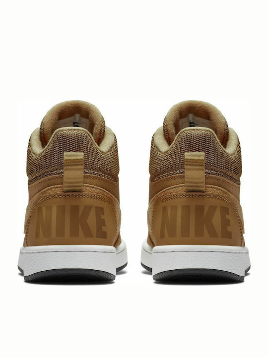 Court Court Borough Mid Kids Sports Shoes with Laces Wheat / Summit White / Black