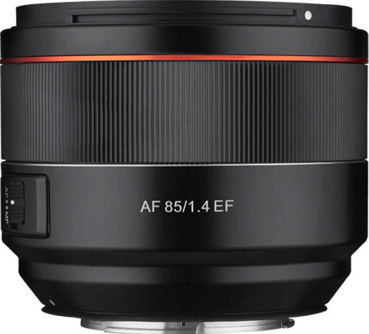 Samyang Cadru complet Obiectiv Foto AF 85mm f/1.4 EF Teleobiectiv pentru Montura Canon EF Black