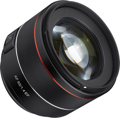 Samyang Cadru complet Obiectiv Foto AF 85mm f/1.4 EF Teleobiectiv pentru Montura Canon EF Black