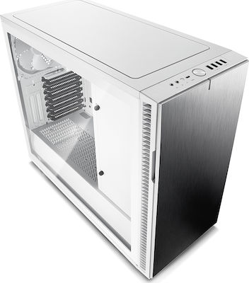 Fractal Design Define R6 USB-C Tempered Glass Midi-Turm Computergehäuse Weiß