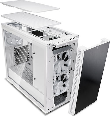 Fractal Design Define R6 USB-C Tempered Glass Midi-Turm Computergehäuse Weiß