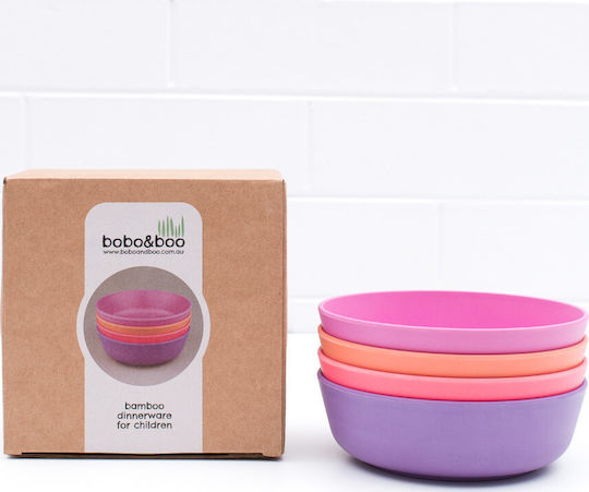 Bobo & boo Bamboo Bowl Set Sunset 4τμχ