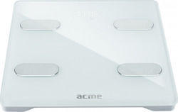 Acme SC202 Smart Ζυγαριά 180kg με Λιπομετρητή & Bluetooth Λευκή