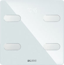 Acme SC202 Smart Ζυγαριά 180kg με Λιπομετρητή & Bluetooth Λευκή