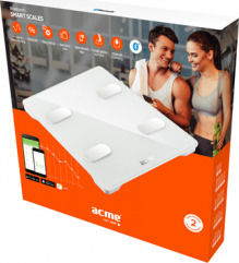 Acme SC202 Smart Ζυγαριά 180kg με Λιπομετρητή & Bluetooth Λευκή