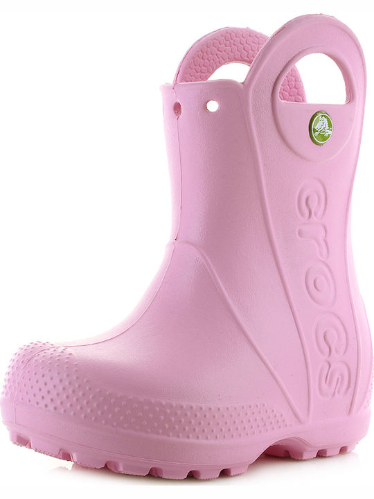 Crocs Παιδικές Γαλότσες Handle It Rosa