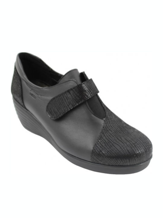 Boxer Anatomic Women's Leather Slip-Ons Black