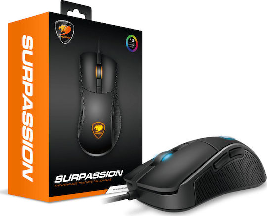 Cougar Surpassion RGB Gaming Ποντίκι 7200 DPI Μαύρο
