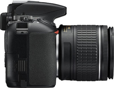 Nikon DSLR Φωτογραφική Μηχανή D3500 Crop Frame Kit (AF-P DX 18-55mm F3.5-5.6G VR) Black
