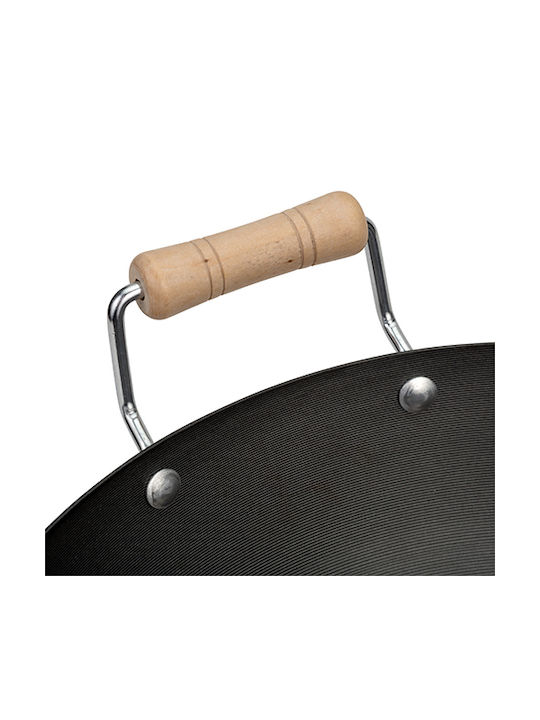 Nava Cantonese Wok made of Stainless Steel with Non-Stick Coating 32cm