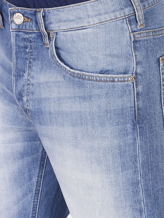 Daren Worn In Ανδρικό Παντελόνι Τζιν Ελαστικό με Regular Εφαρμογή Μπλε