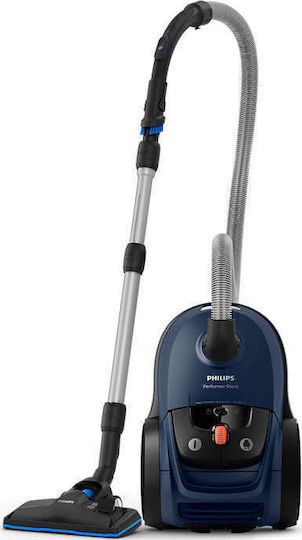 Philips Performer Silent Staubsauger 750W Eingetütet 4Es Blau