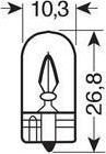 Lampa Λάμπες Αυτοκινήτου Wedge Base Lamp Green W5W 12V 5W 2τμχ