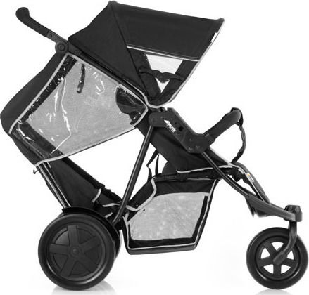 Hauck Freerider Количка за Близнаци Подходяща за Новоредено Черна 12.3kg