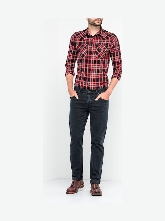 Daren Herren Jeanshose mit Slim Passform Schwarz