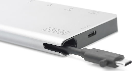 Digitus USB-C Docking Station with HDMI 4K PD Silver (DA-70867)