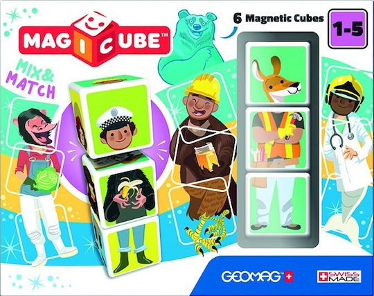 Geomag Activity Cube Magicube Mix & Match 6 Cubes for 12++ Months