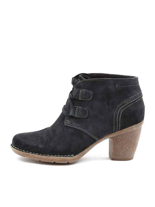 Carleta Lyon Leder Stiefeletten Damen Marineblau