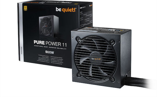 Be Quiet Pure Power 11 500W Μαύρο Τροφοδοτικό Υπολογιστή Full Wired 80 Plus Gold