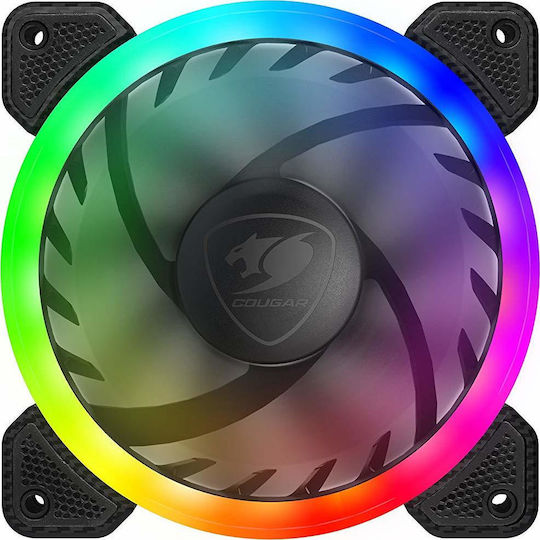 Cougar Vortex HPB 120 Cooling Kit Case Fan (1500rpm / 43.54cfm) με RGB Φωτισμό και Σύνδεση 4-Pin PWM 3τμχ