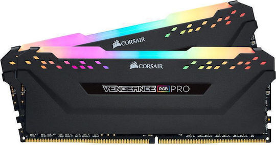 Corsair Vengeance RGB Pro 32ГБ DDR4 RAM с 2 модула (2x16GB) и Скорост 2666 за Настолен компютър