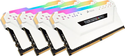 Corsair Vengeance RGB Pro 64GB DDR4 RAM cu 4 module (4x16GB) și Viteză 3200 pentru Desktop