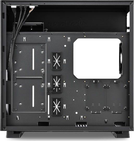 Sharkoon Pure Steel Black Gaming Midi Tower Computer Case with Window Panel Black